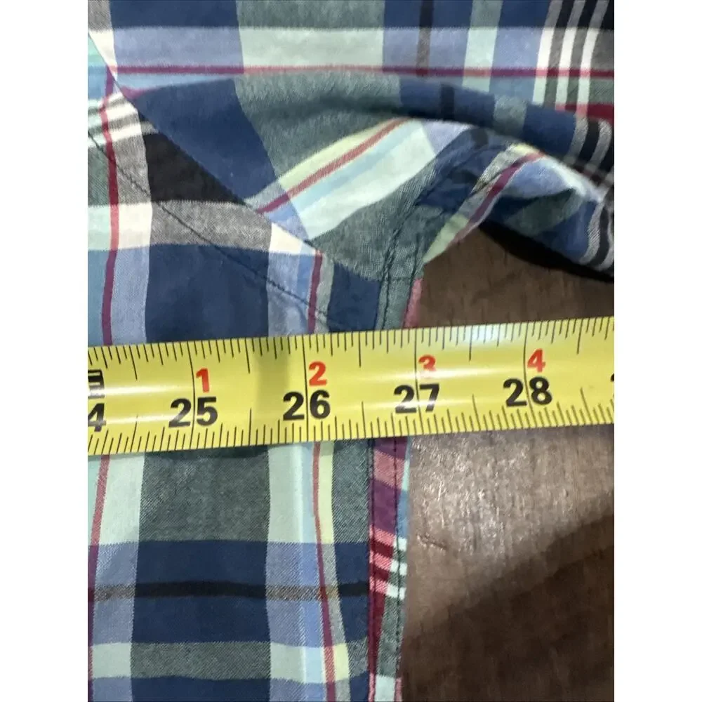 Polo Ralph Lauren Blake Shirt Mens XL Plaid Short Sleeve Button Down 90s Y2K
